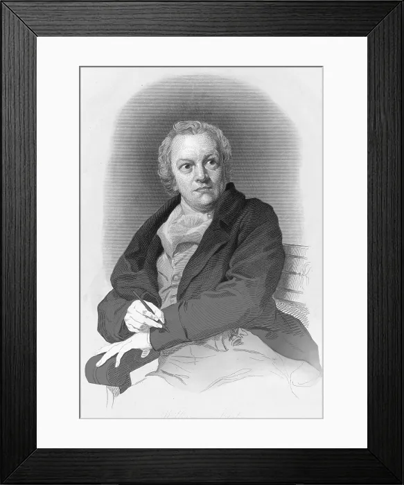 Framed Print : William Blake, English Poet and Artist