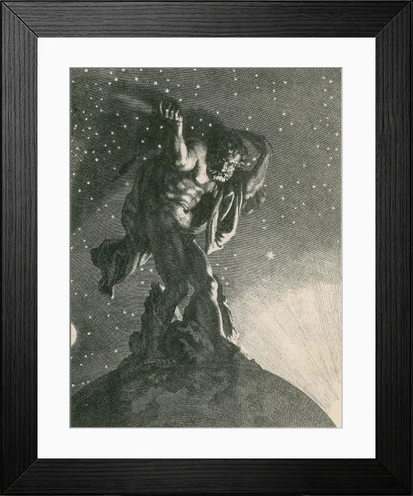 Framed Print : Atlas Supporting the Heavens Framed Print : Atlas Supporting the Heavens