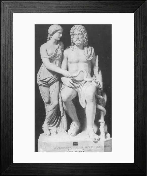 Framed Print : Asclepius, Greek God of Medicine