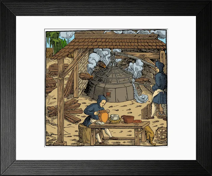 Framed Print : 16th Century Silver Mining Framed Print : 16th Century Silver Mining