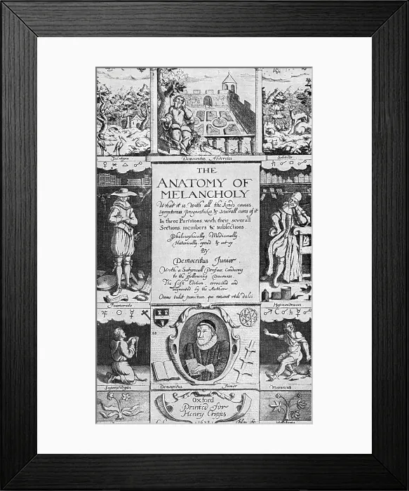 Framed Print : The Anatomy of Melancholy Framed Print : The Anatomy of Melancholy
