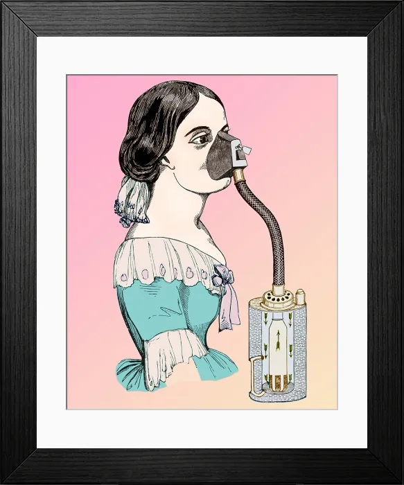 Framed Print : John Snow's Chloroform Inhaler, 1850s Framed Print : John Snow's Chloroform Inhaler, 1850s