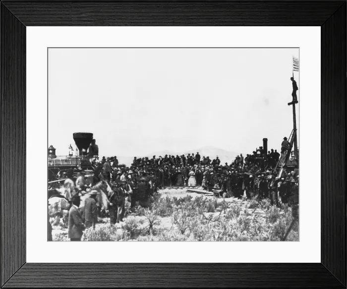 Framed Print : Golden Spike Ceremony, 1869 Framed Print : Golden Spike Ceremony, 1869