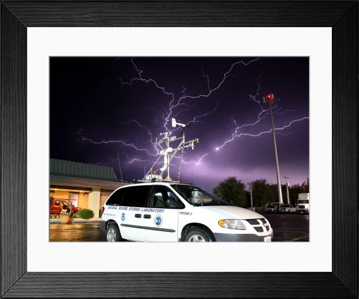 Framed Print : Lightning, NSSL Mobile Mesonet Framed Print : Lightning, NSSL Mobile Mesonet