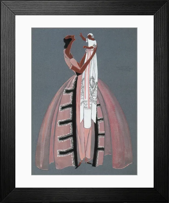 Framed Print : Jeanne Lanvin Fashion Design, 1925