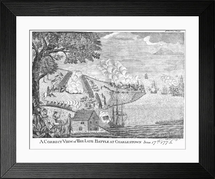 Framed Print : Battle of Bunker Hill, 1775