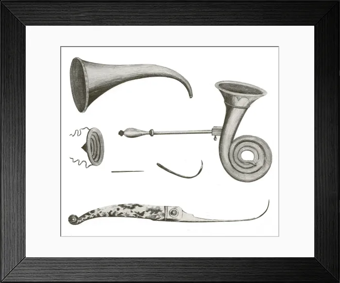 Framed Print : Surgical Instruments, 18th Century