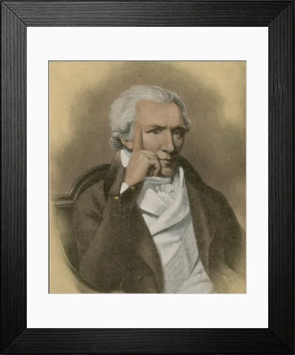Framed Print : Benjamin Thompson, Anglo-American Physicist Framed Print : Benjamin Thompson, Anglo-American Physicist