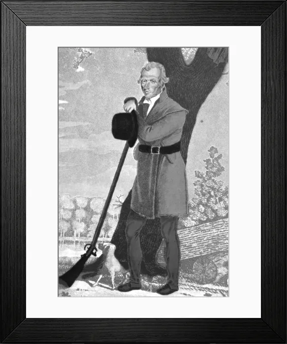 Framed Print : Daniel Boone, American Folk Hero Framed Print : Daniel Boone, American Folk Hero