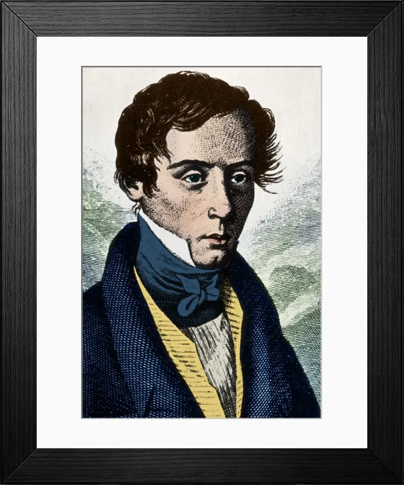 Framed Print : Augustin Fresnel, French Physicist Framed Print : Augustin Fresnel, French Physicist