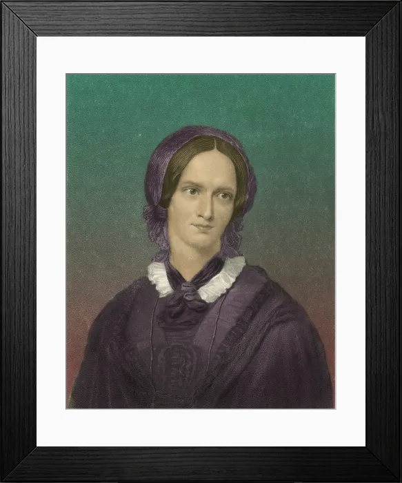 Framed Print : Charlotte Bronte, English Author