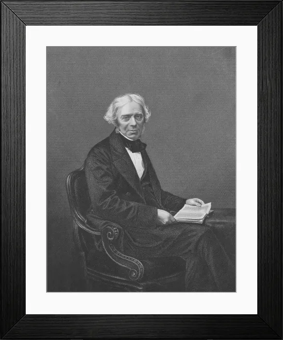 Framed Print : Michael Faraday, English Physicist Framed Print : Michael Faraday, English Physicist
