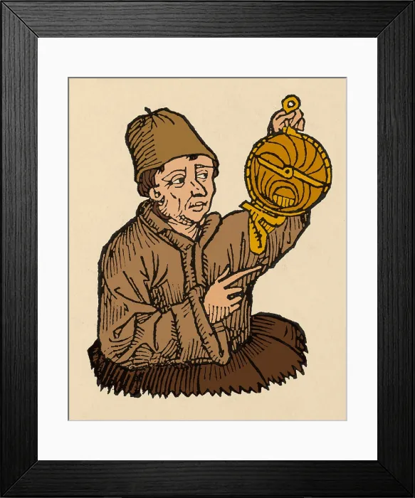 Framed Print : Regiomontanus, German Mathematician and Astronomer Framed Print : Regiomontanus, German Mathematician and Astronomer