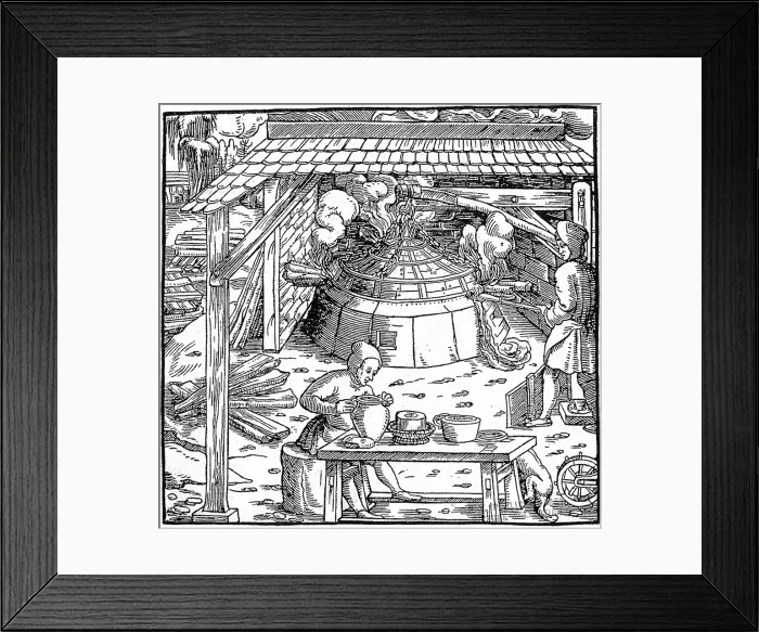 Framed Print : 16th Century Silver Mining Framed Print : 16th Century Silver Mining
