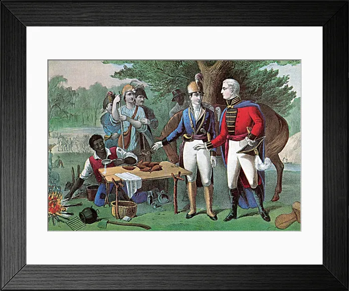 Framed Print : General Marion AKA The Swamp Fox, American Revolutionary War