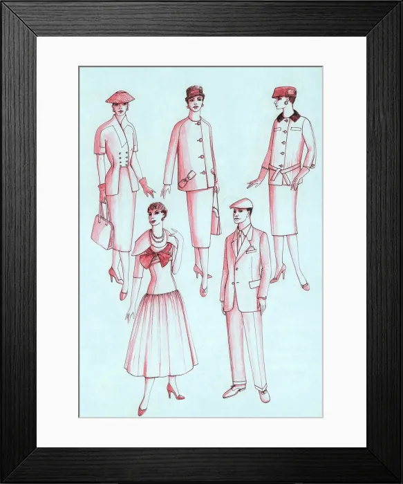 Framed Print : Daywear, 1956 Framed Print : Daywear, 1956