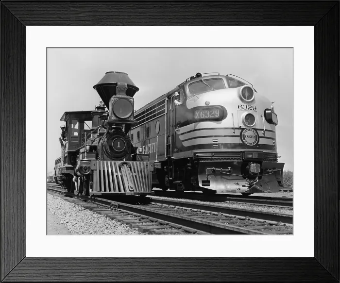 Framed Print : 19th & 20th Century Locomotives Framed Print : 19th & 20th Century Locomotives