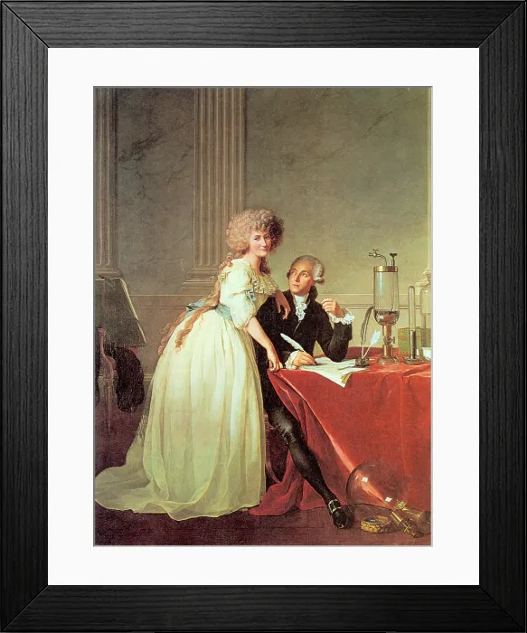 Framed Print : Antoine-Laurent Lavoisier and His Wife Framed Print : Antoine-Laurent Lavoisier and His Wife