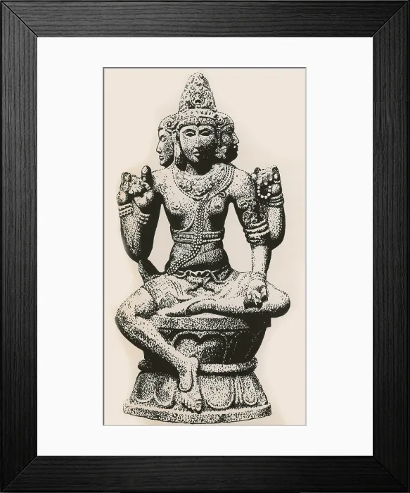 Framed Print : Brahma, Hindu God