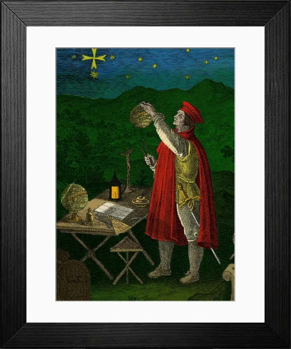 Framed Print : Amerigo Vespucci, Italian Explorer Framed Print : Amerigo Vespucci, Italian Explorer