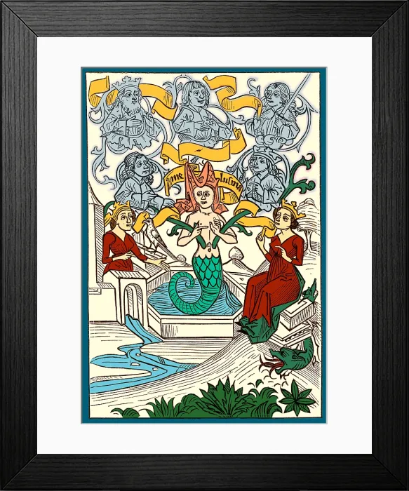 Framed Print : Melusine, Legendary Creature