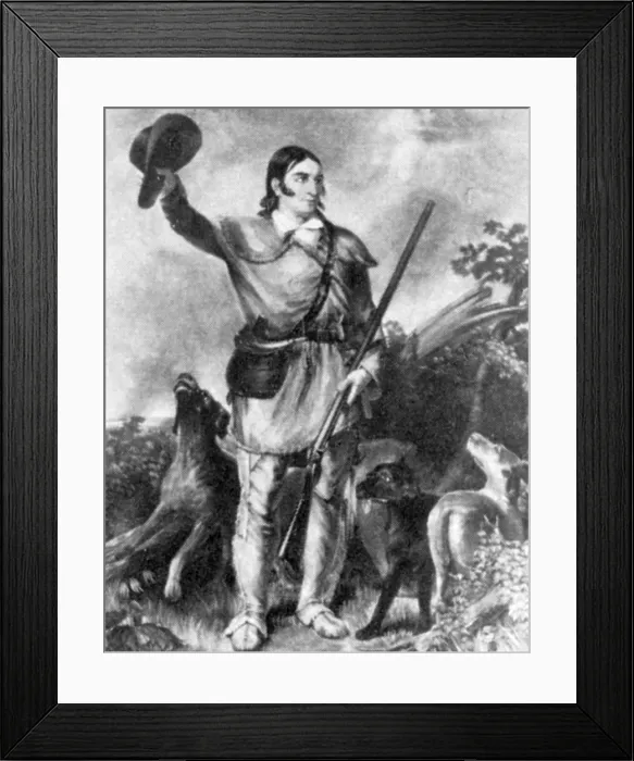 Framed Print : Davy Crockett, American Folk Hero Framed Print : Davy Crockett, American Folk Hero