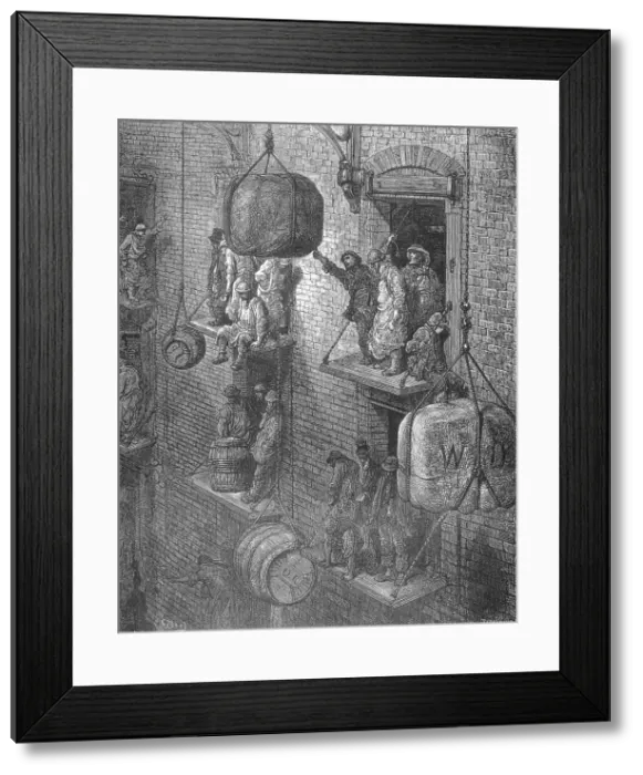 Framed Print : 'Warehousing in the City' by Gustave Dore Framed Print : 'Warehousing in the City' by Gustave Dore