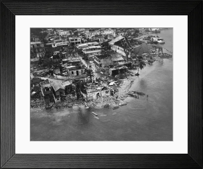 Framed Print : Hurricane Flora Aftermath, Haiti, 1963