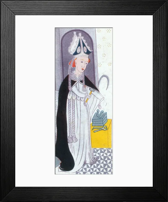 Framed Print : Saint Eligius, Patron Saint of Blacksmiths