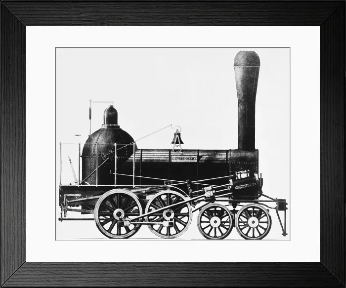 Framed Print : 19th Century Locomotive