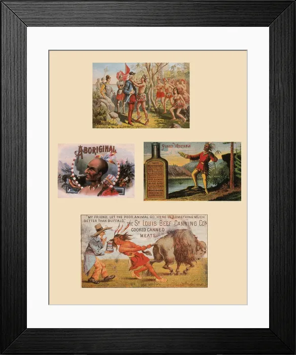 Framed Print : Racism, Native American Stereotypes