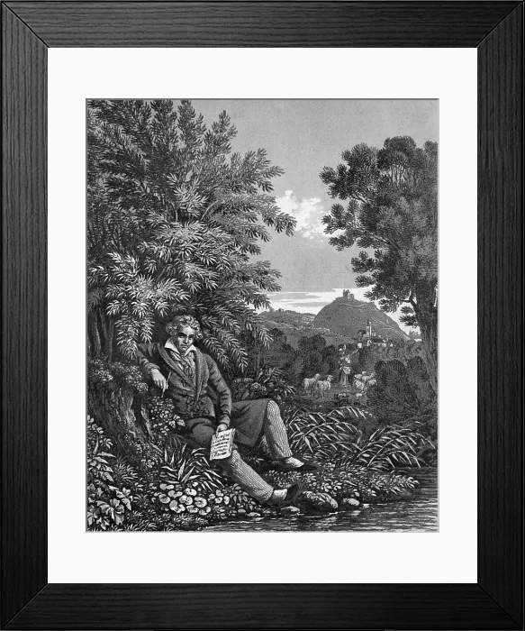 Framed Print : Ludwig van Beethoven, German Composer Framed Print : Ludwig van Beethoven, German Composer