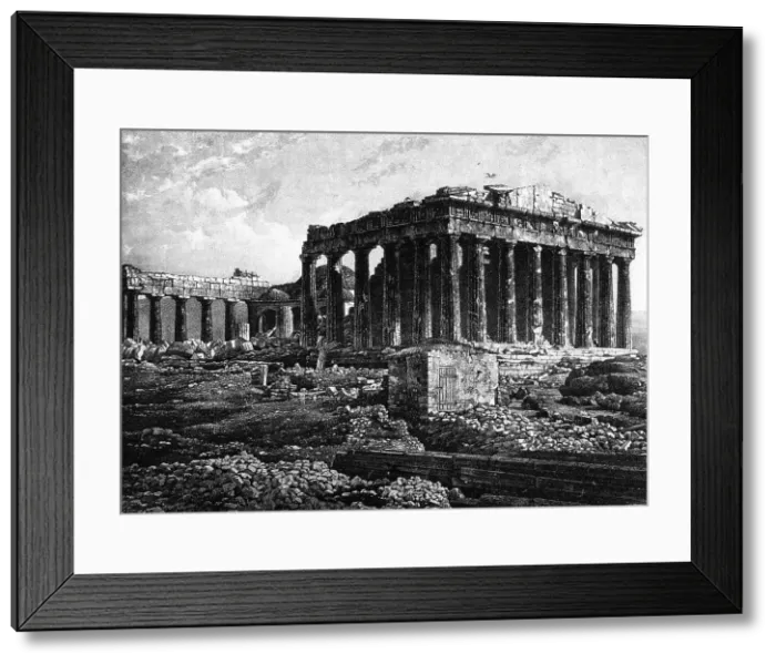 Framed Print : Athenian Acropolis, Parthenon, 1841 Framed Print : Athenian Acropolis, Parthenon, 1841