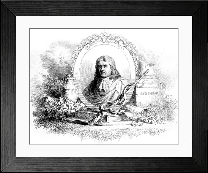 Framed Print : Thomas Sydenham, English Physician