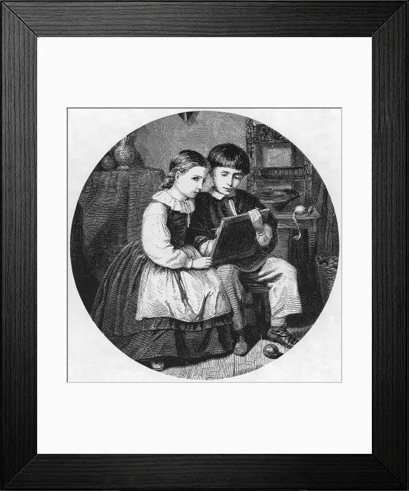 Framed Print : Writing Lesson Framed Print : Writing Lesson