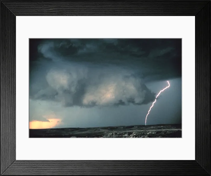 Framed Print : Wall Cloud with Lightning Framed Print : Wall Cloud with Lightning