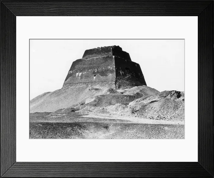Framed Print : Meidum Pyramid, 1879 Framed Print : Meidum Pyramid, 1879