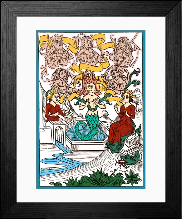 Framed Print : Melusine, Legendary Creature