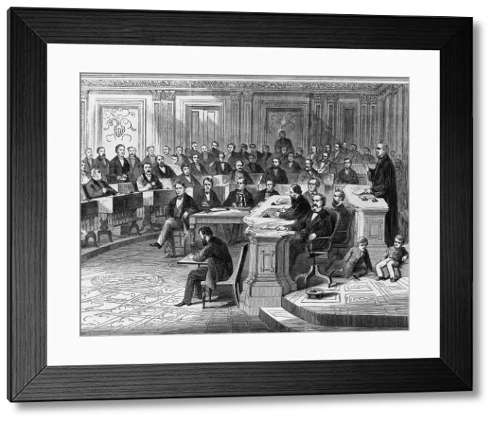 Framed Print : Impeachment Vote Framed Print : Impeachment Vote