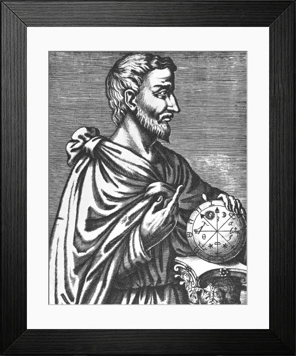 Framed Print : Pythagoras, Ancient Greek Philosopher