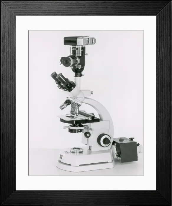Framed Print : Zeiss Standard Microscope
