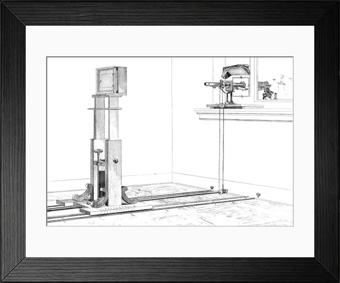 Framed Print : Woodward's Photomicrography Apparatus, 1867 Framed Print : Woodward's Photomicrography Apparatus, 1867