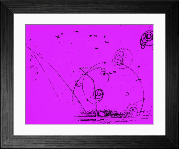 Framed Print : Catalyzed Nuclear Reaction in Bubble Chamber Framed Print : Catalyzed Nuclear Reaction in Bubble Chamber