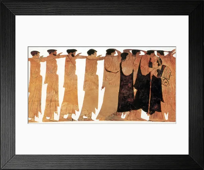 Framed Print : Ancient Greece, Funeral Procession Framed Print : Ancient Greece, Funeral Procession