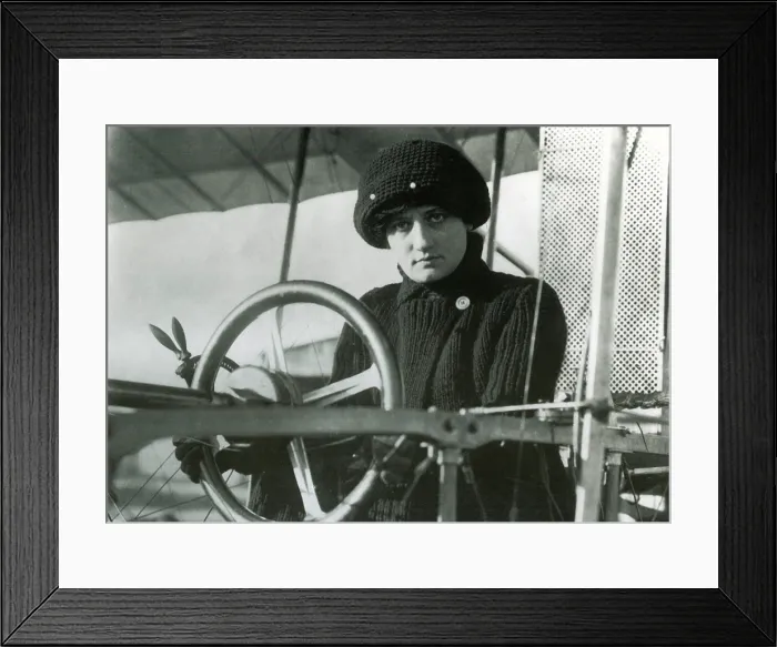Framed Print : Raymonde de Laroche, French Aviatrix Framed Print : Raymonde de Laroche, French Aviatrix