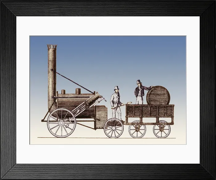 Framed Print : Stephenson, Rocket Steam Locomotive, 1829