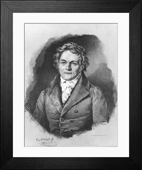 Framed Print : Alois Senefelder, German Inventor