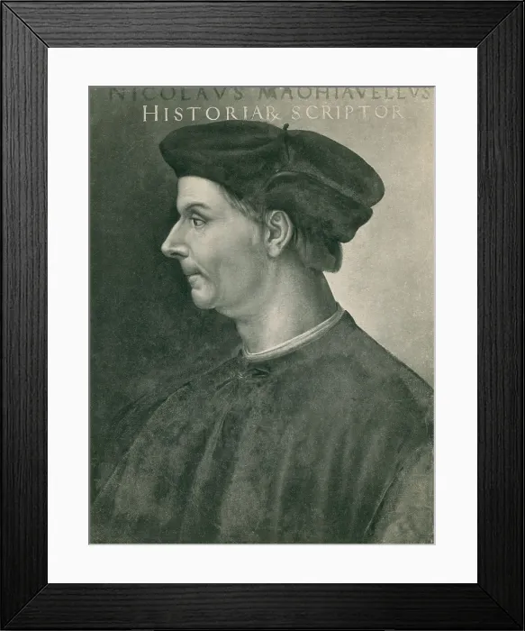Framed Print : Niccolo Machiavelli, Italian Author Framed Print : Niccolo Machiavelli, Italian Author