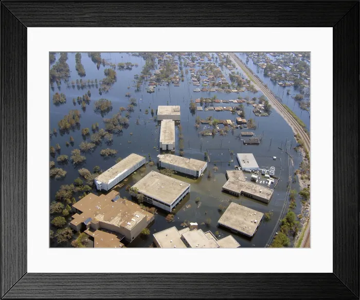Framed Print : Hurricane Katrina Damage Framed Print : Hurricane Katrina Damage
