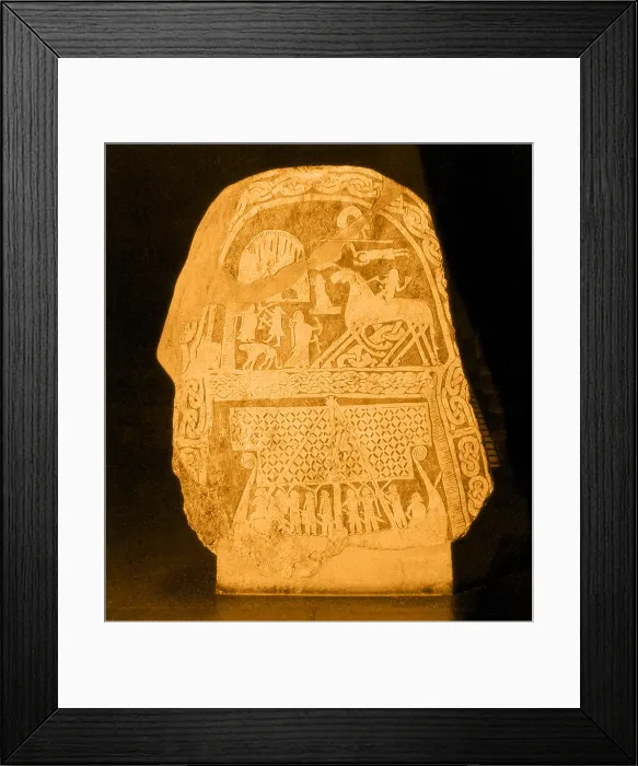 Framed Print : Stele depicting Norse Mythology Framed Print : Stele depicting Norse Mythology